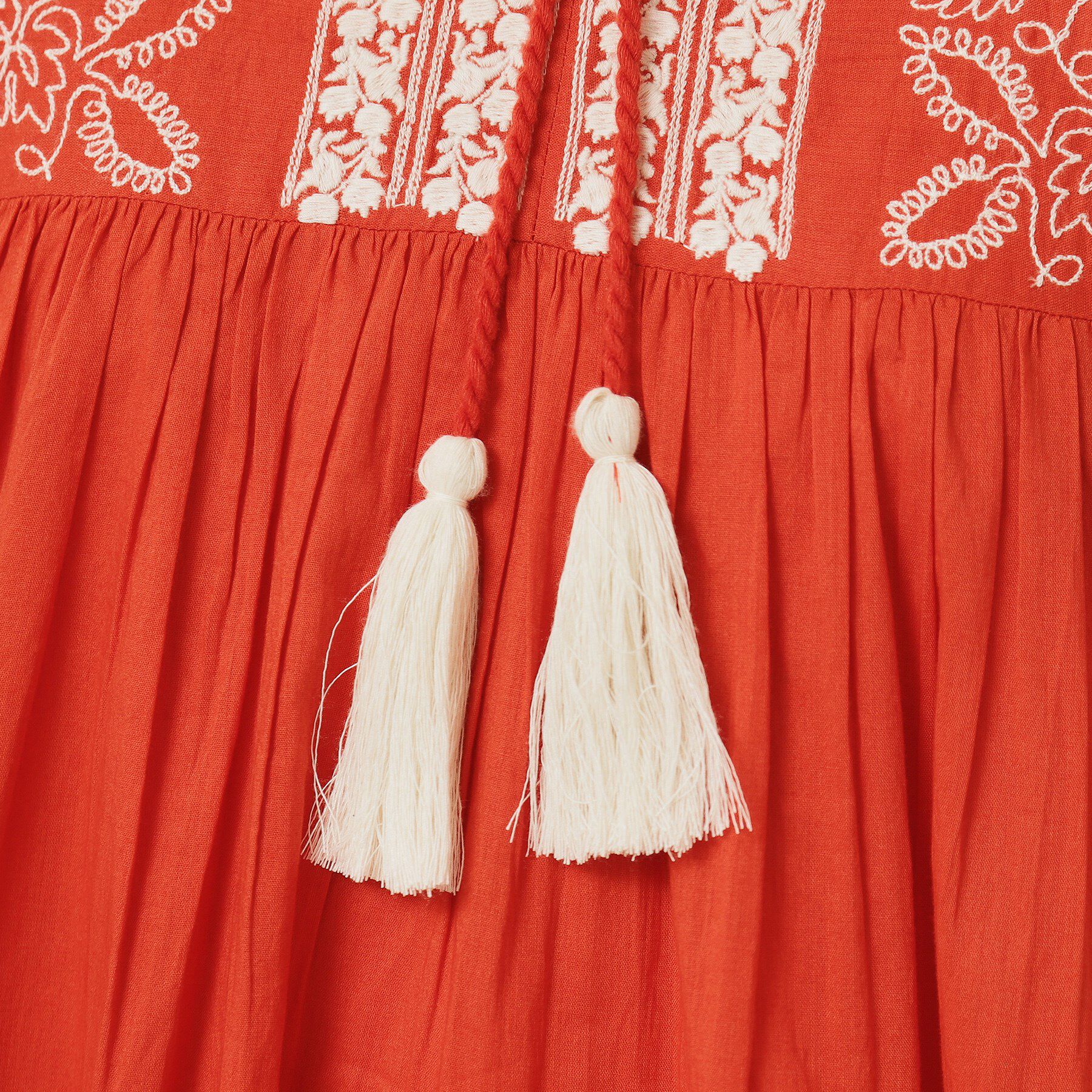 SunaUna「【刺繍／インド綿】ティアードブラウス」|チュニック|