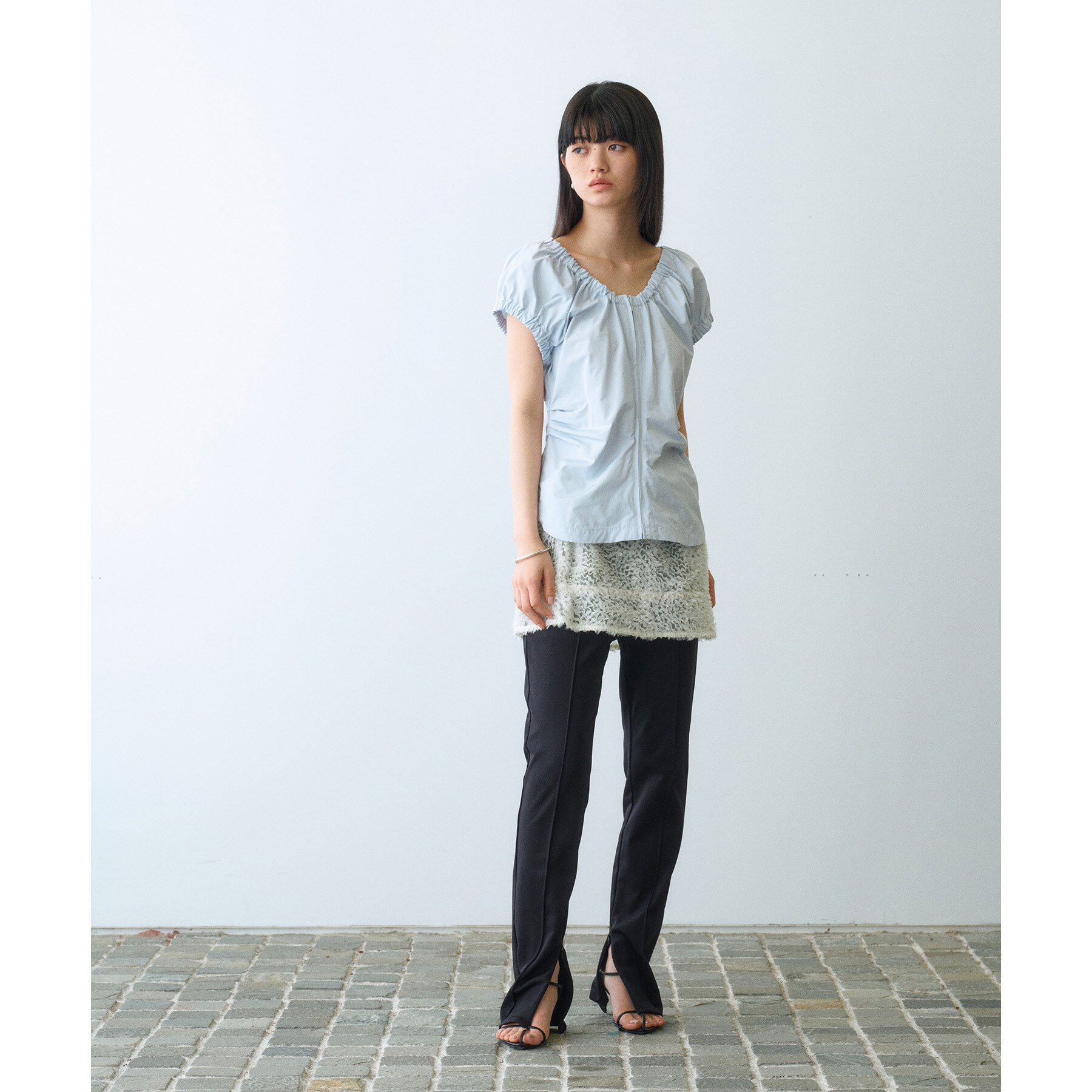 CODE A「Ribbon Tulle Duo」|Tシャツ・カットソー|