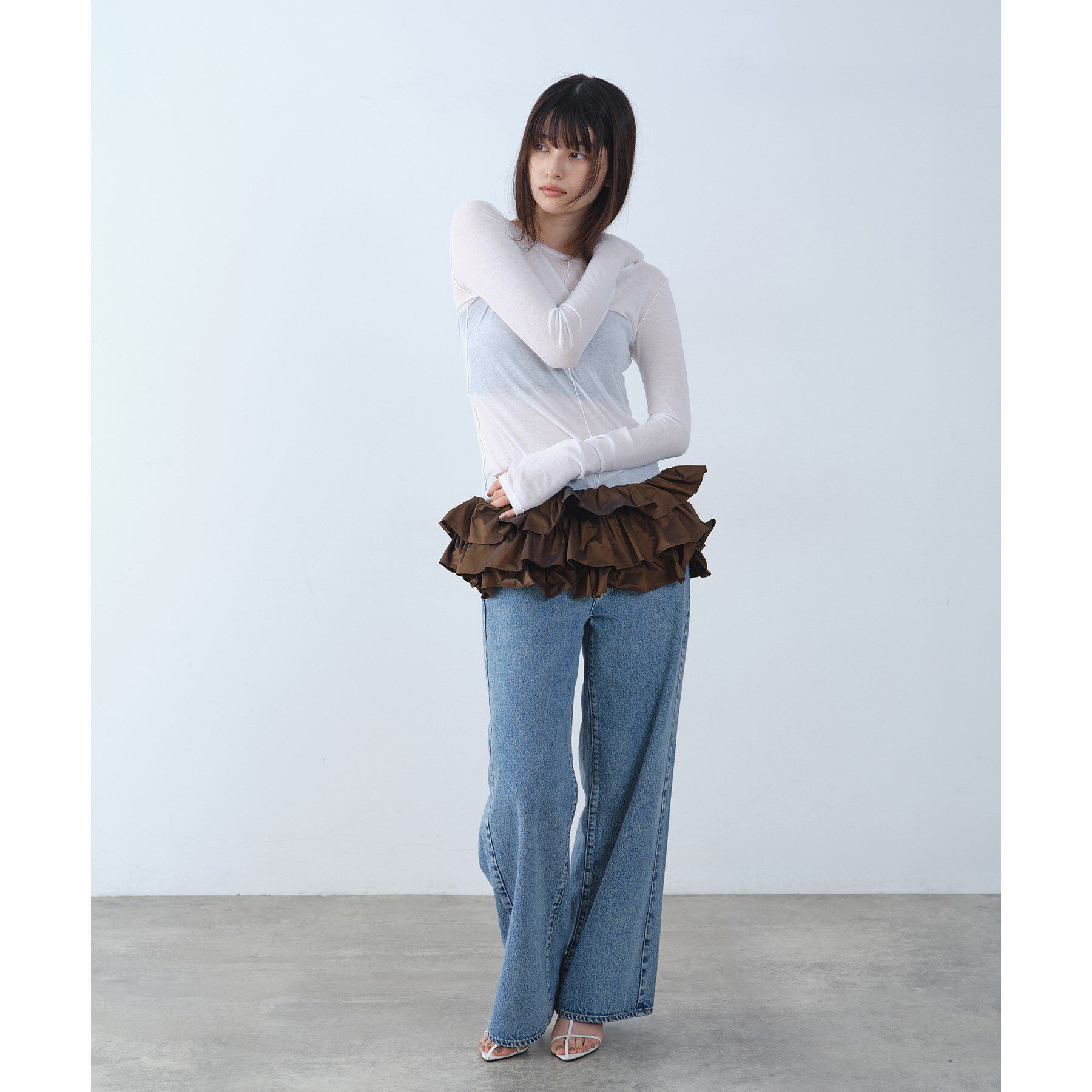 CODE A「frill design bustier」|シャツ・ブラウス|