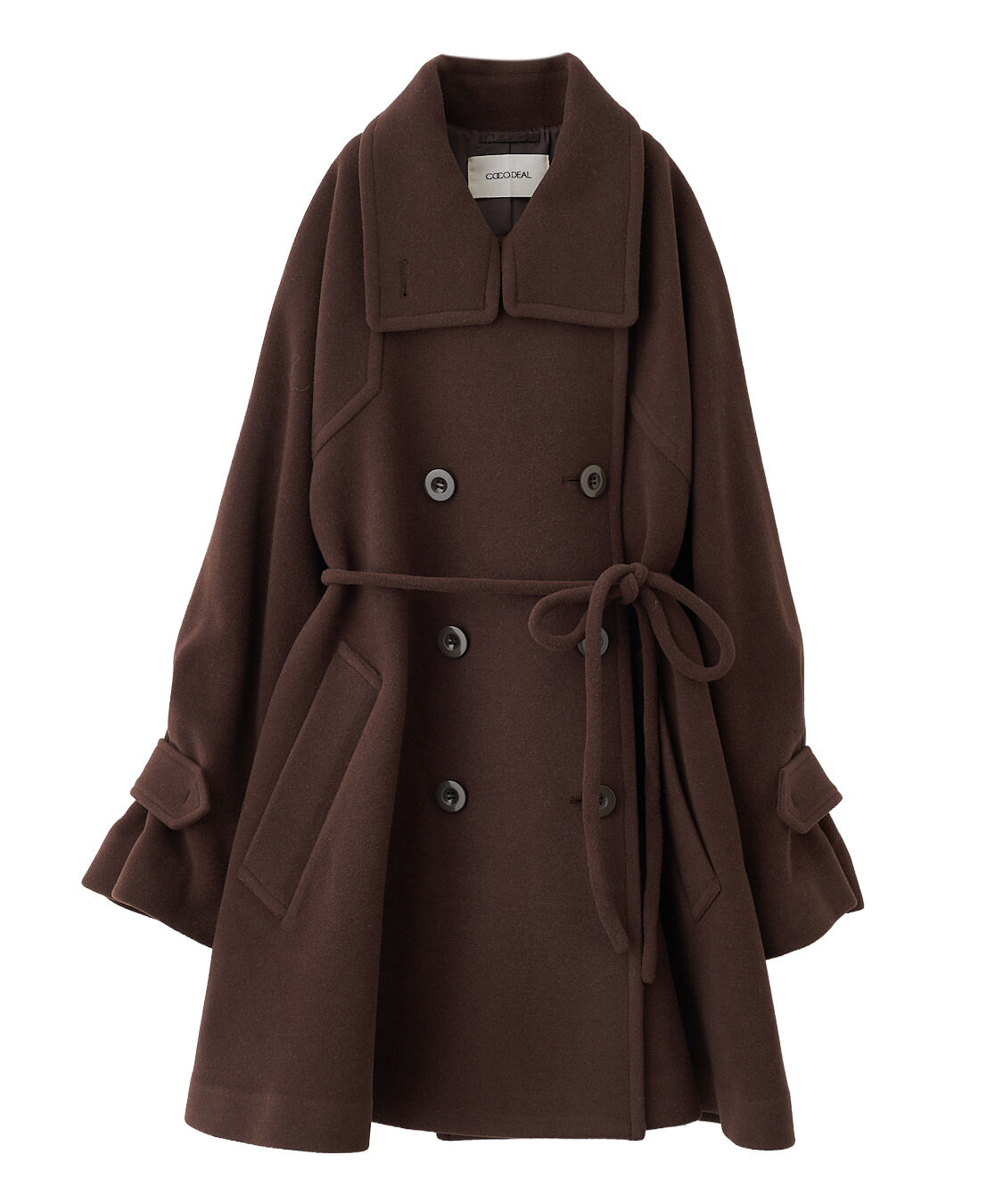 COCO DEAL「スタンドカラーミドル丈トレンチコート」|トレンチコート|