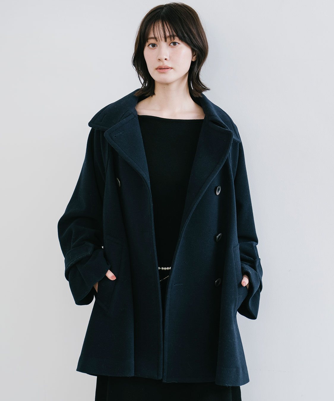 COCO DEAL「スタンドカラーミドル丈トレンチコート」|トレンチコート|