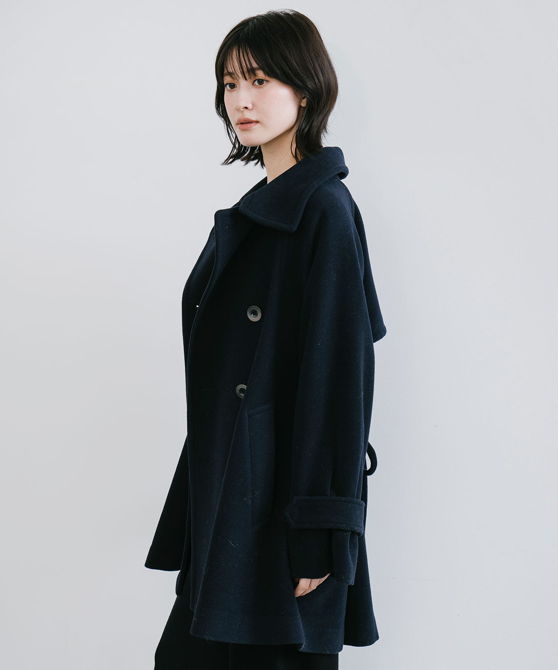 COCO DEAL「スタンドカラーミドル丈トレンチコート」|トレンチコート|