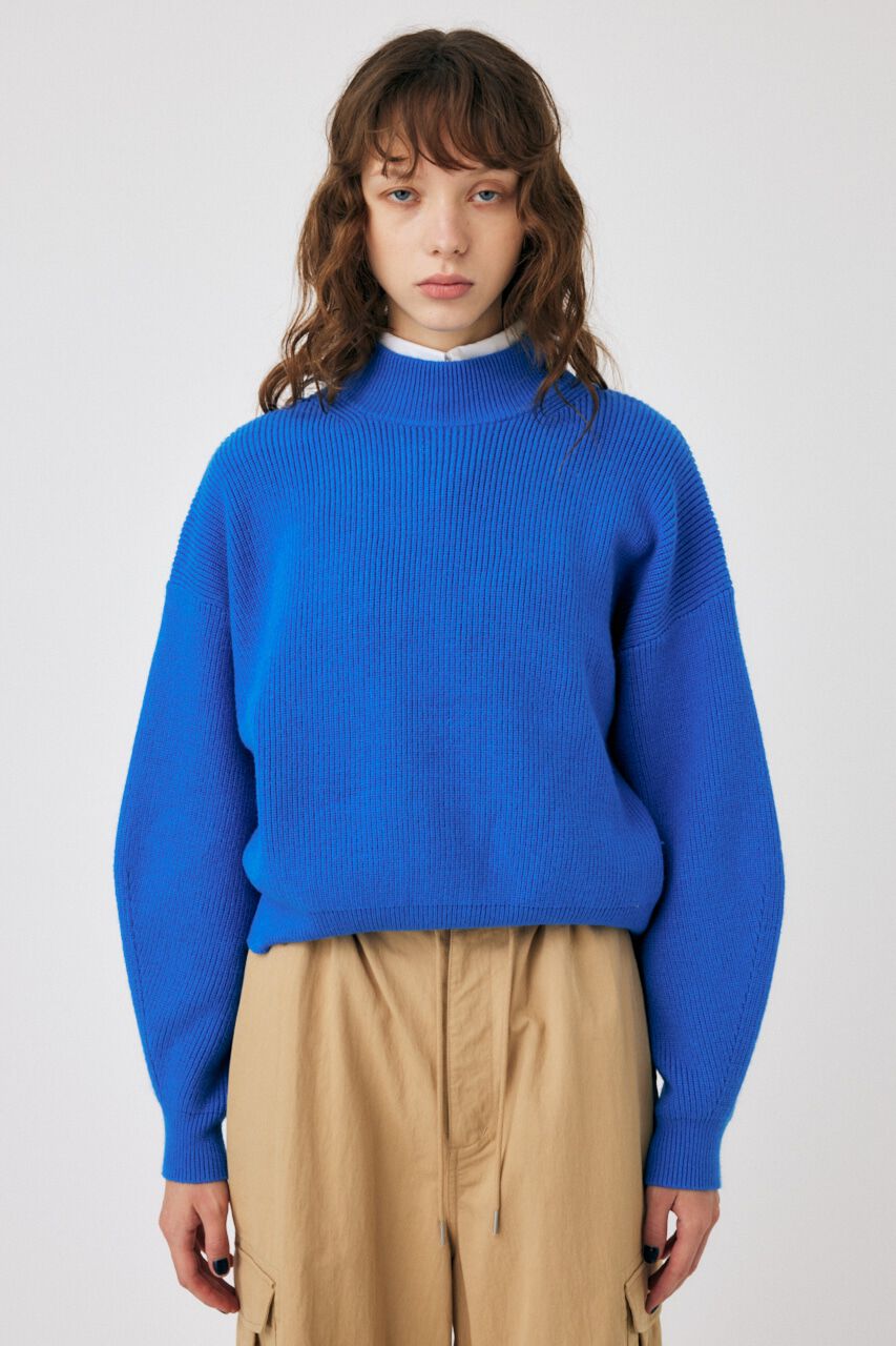 MOUSSY「MOCK NECK COMPACT ニット」|ニット・セーター|