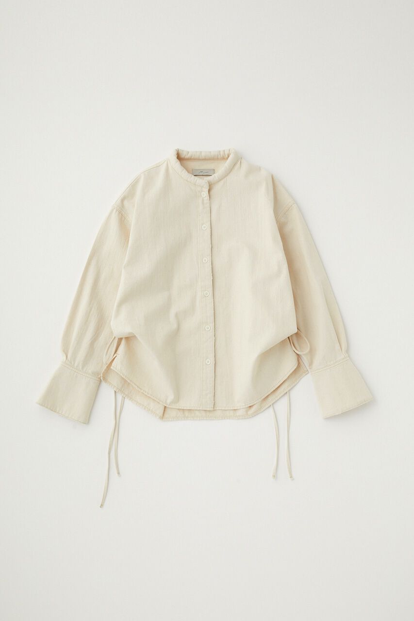 MOUSSY「オーガニックコットンデニムスタンドカラーシャツ」|Tシャツ・カットソー|