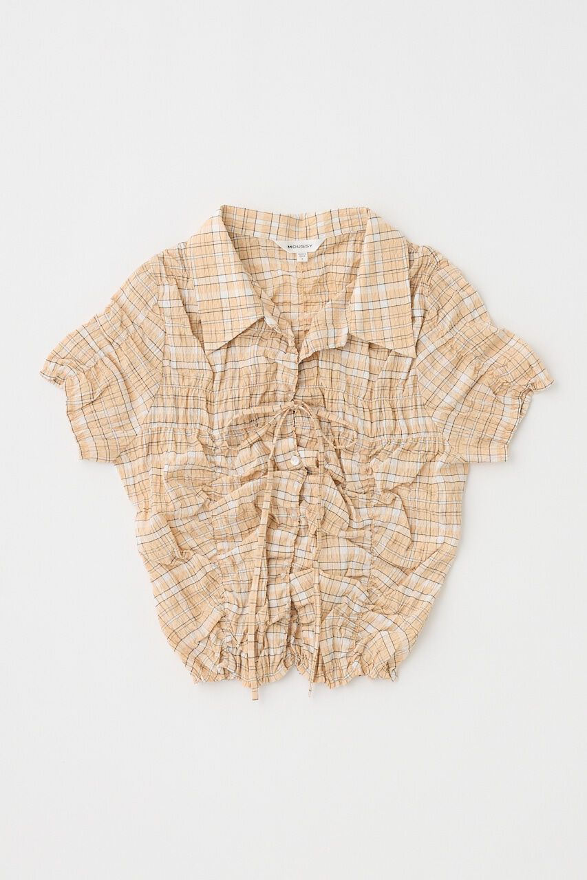 MOUSSY「SHIRRING RIBBON シャツ」|シャツ・ブラウス|