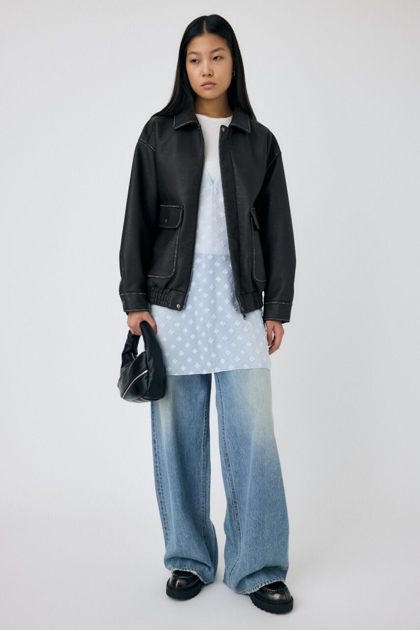 MOUSSY「F/LEATHER A-2 フライトジャケット」|その他|