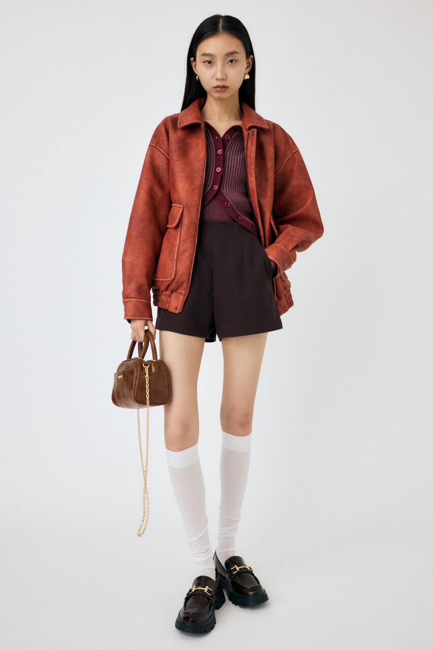 MOUSSY「F/LEATHER A-2 フライトジャケット」|その他|