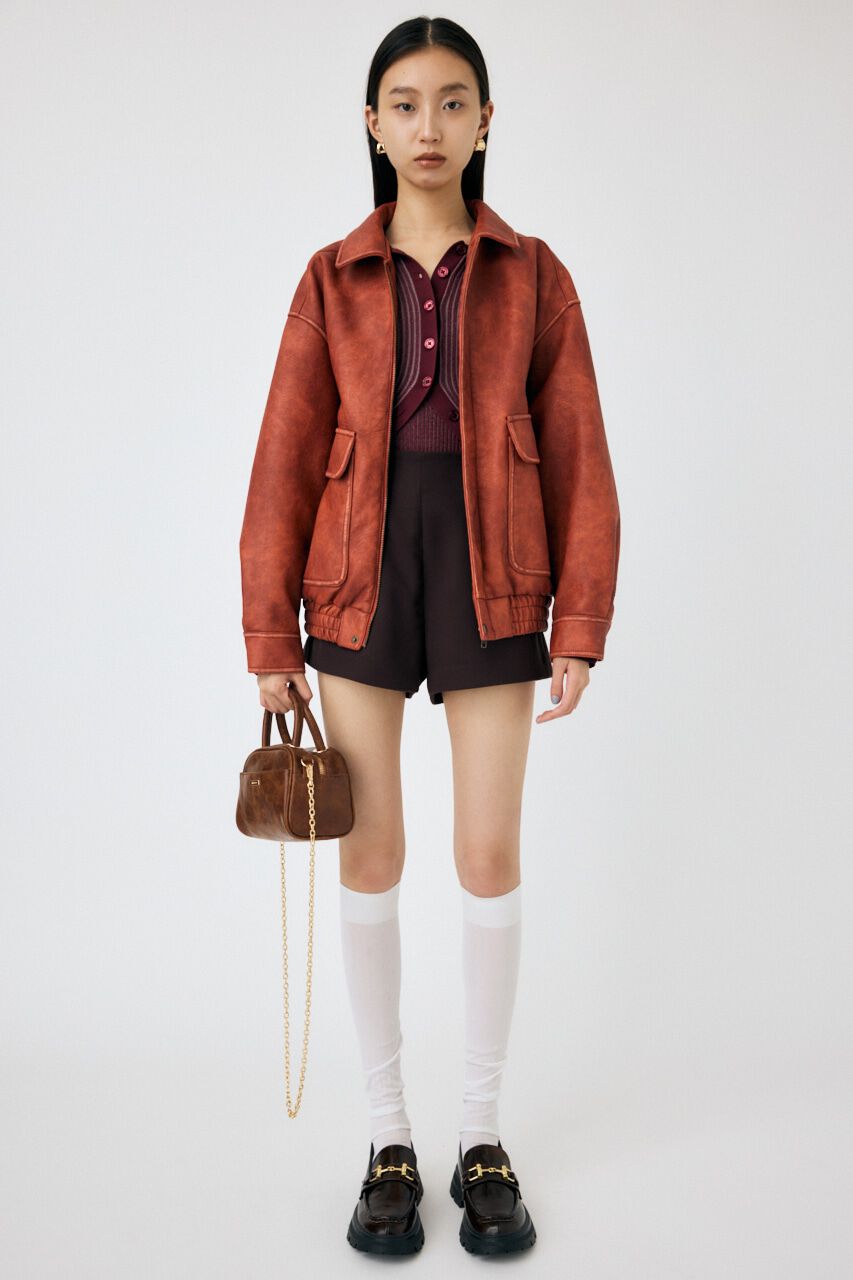 MOUSSY「F/LEATHER A-2 フライトジャケット」|その他|