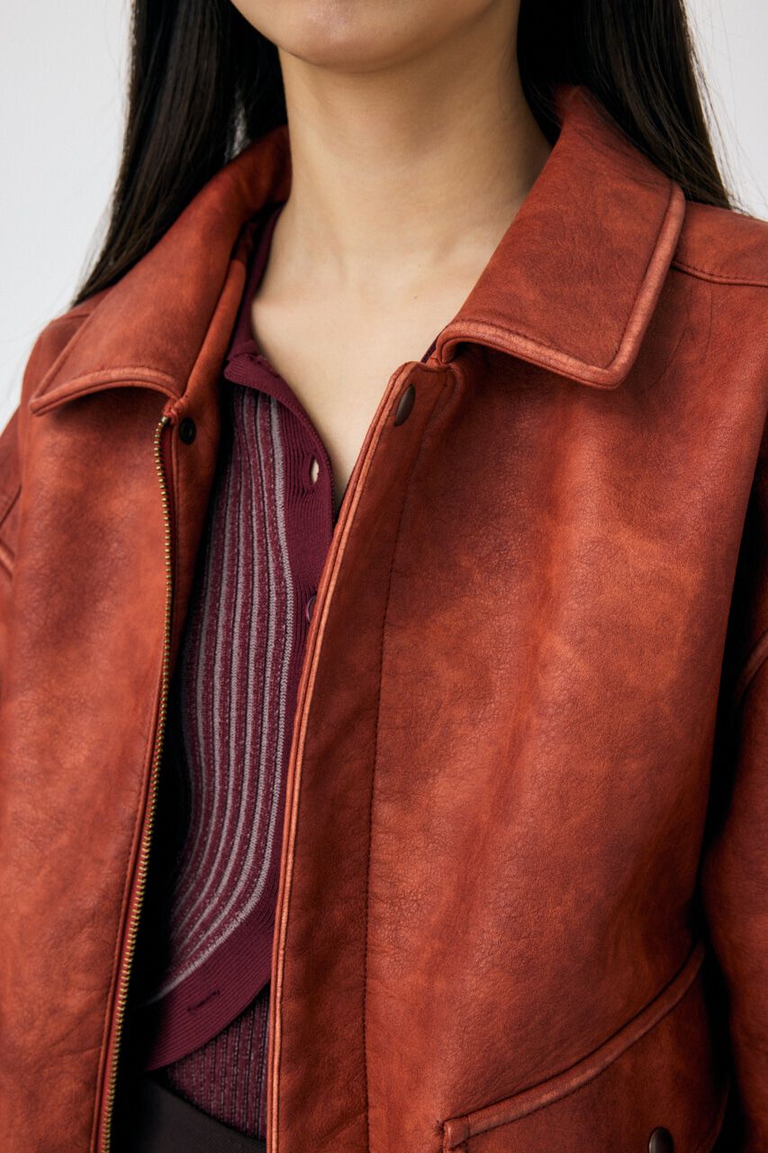 MOUSSY「F/LEATHER A-2 フライトジャケット」|その他|