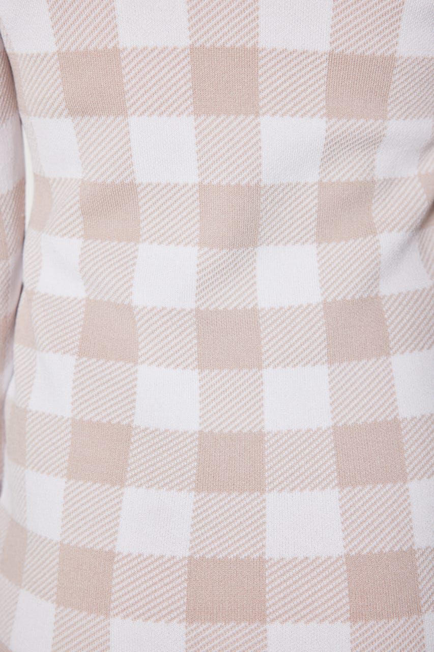 rienda「ギンガムジャガードタイトニットワンピース」|ワンピース|