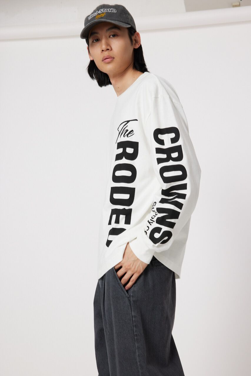 RODEO CROWNS「アームロゴロングスリーブTシャツ」|Tシャツ・カットソー|O/WHT1