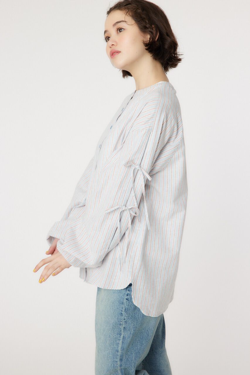 RODEO CROWNS「リネン アームリボンシャツ」|シャツ・ブラウス|