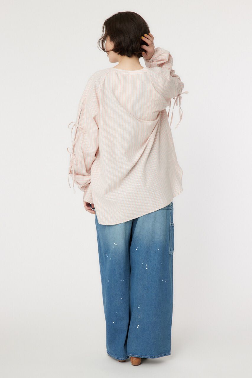 RODEO CROWNS「リネン アームリボンシャツ」|シャツ・ブラウス|