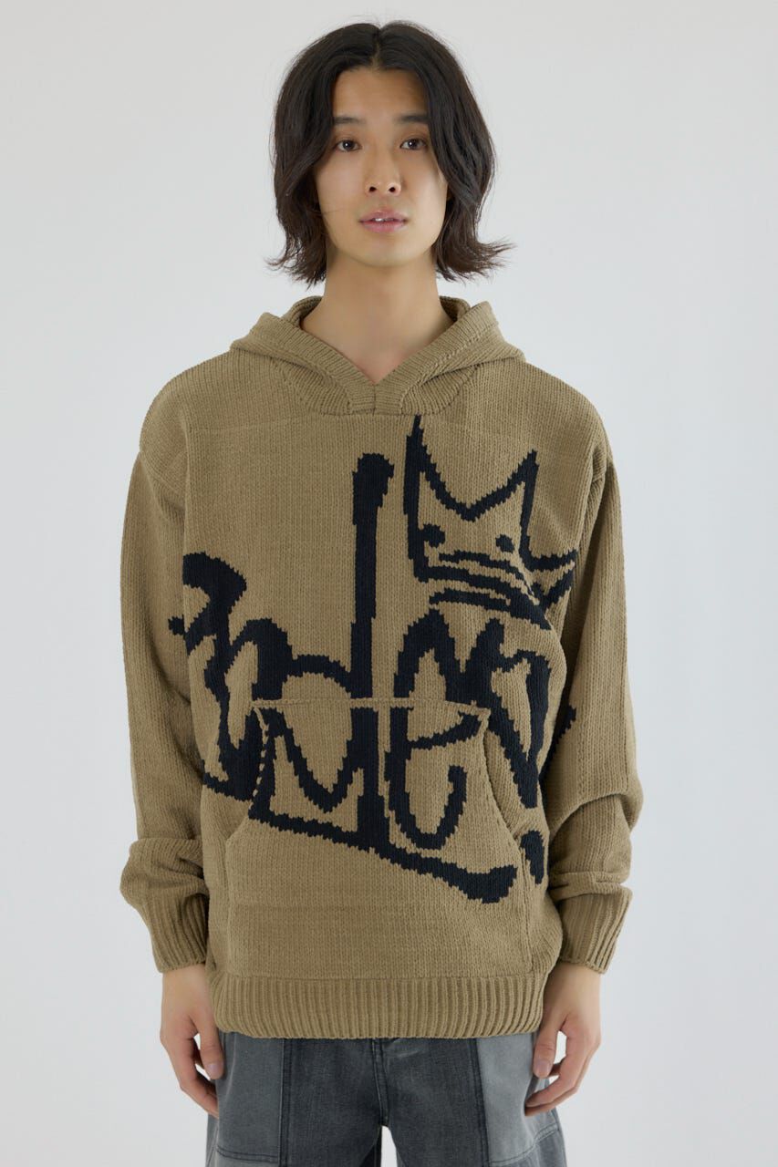 RODEO CROWNS「サインロゴモールニットパーカー」|パーカー|