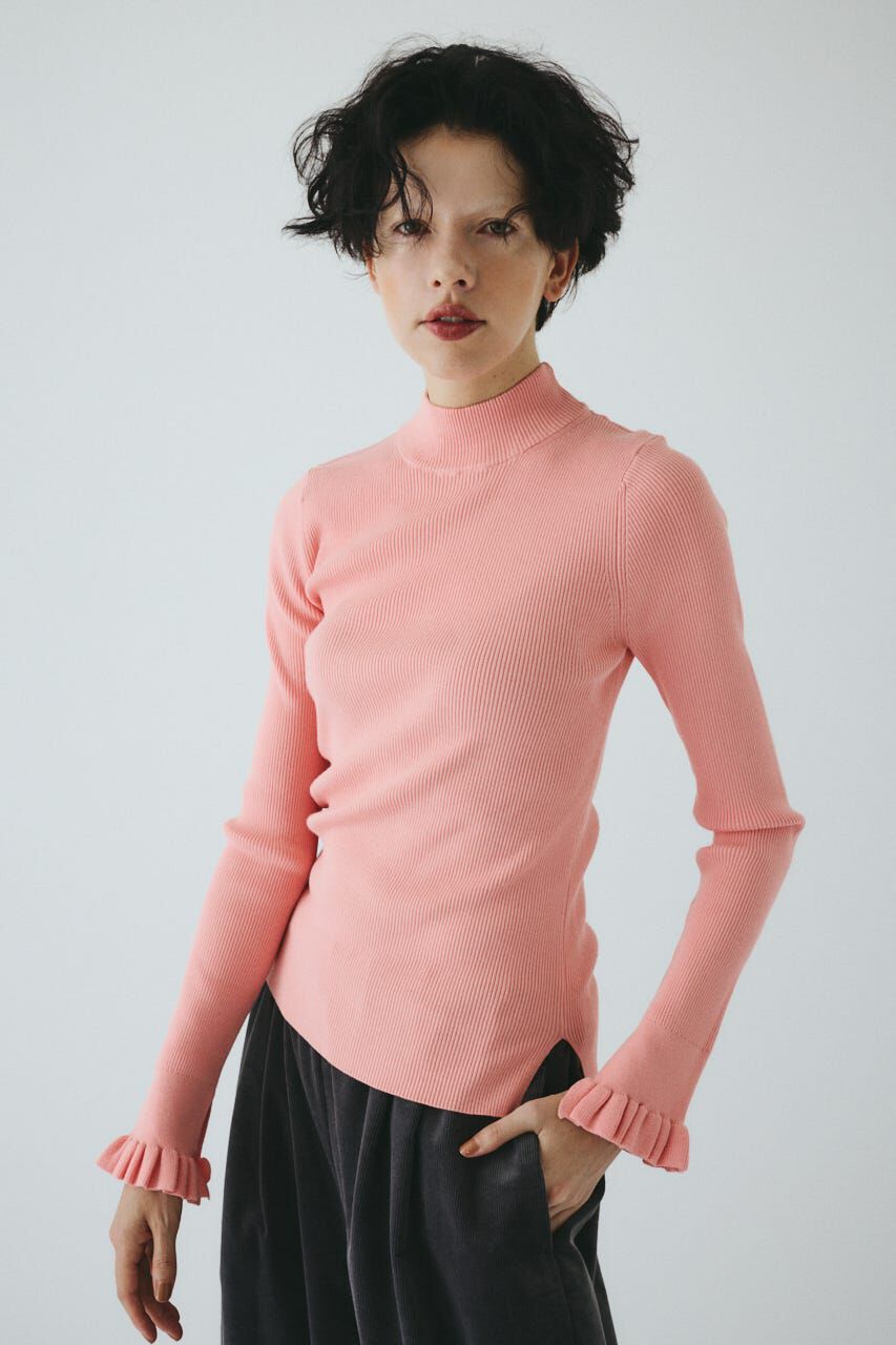 HeRIN.CYE「cuff frill tops」|ニット・セーター|PNK