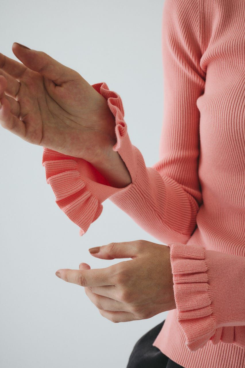 HeRIN.CYE「cuff frill tops」|ニット・セーター|