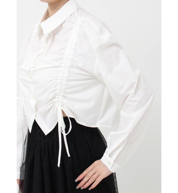 RESEXXY「ドロストリボンショートブラウス」|シャツ・ブラウス|