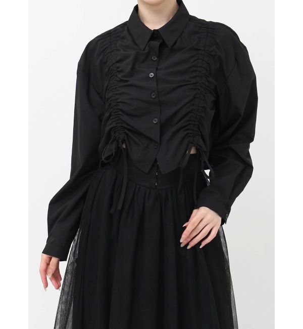 RESEXXY「ドロストリボンショートブラウス」|シャツ・ブラウス|