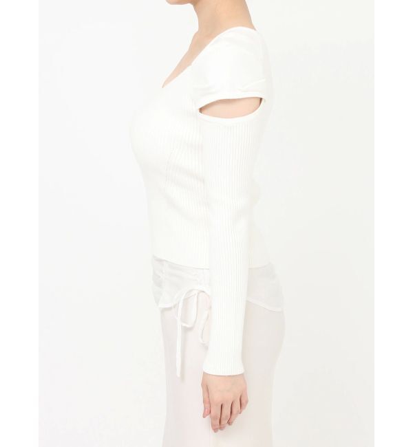 RESEXXY「スリーブオープンニットトップス」|ニット・セーター|