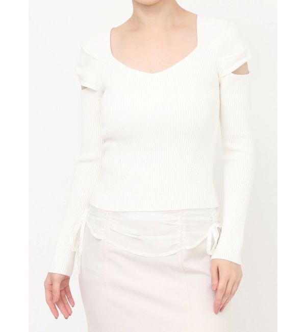RESEXXY「スリーブオープンニットトップス」|ニット・セーター|