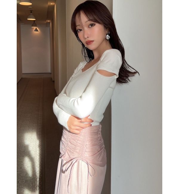 RESEXXY「スリーブオープンニットトップス」|ニット・セーター|