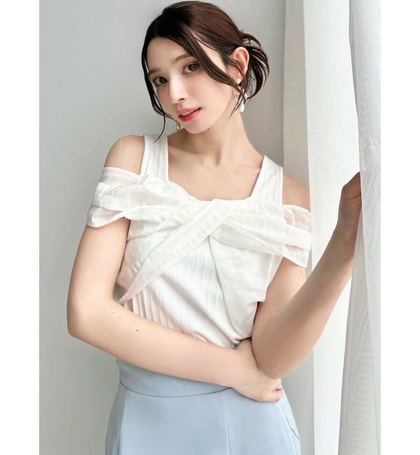 RESEXXY「カットレイヤードトップス」|Tシャツ・カットソー|