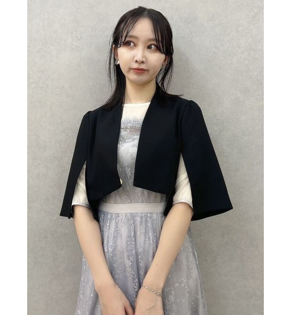 dazzlin「ノーカラーボレロジャケット」|ノーカラージャケット|