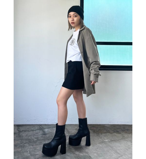 EMODA「Wポケットオープンカラーワンピース」|ワンピース|