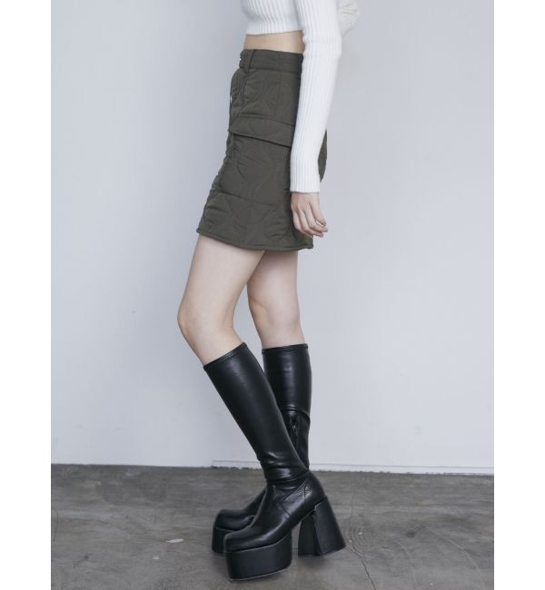 EMODA「キルティングミニスカート」|スカート|