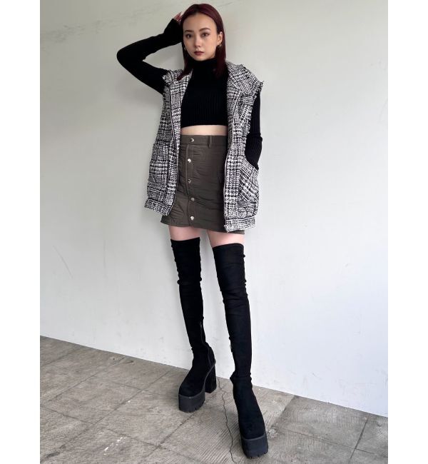 EMODA「キルティングミニスカート」|スカート|