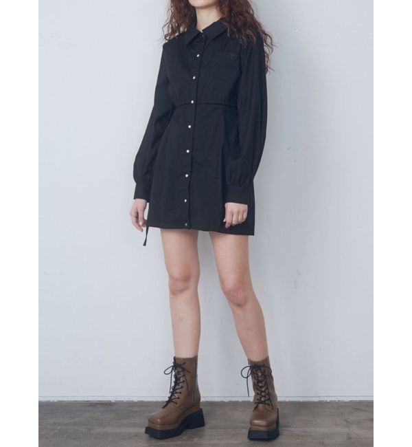 EMODA「レイヤーポケットシャツワンピース」|ワンピース|