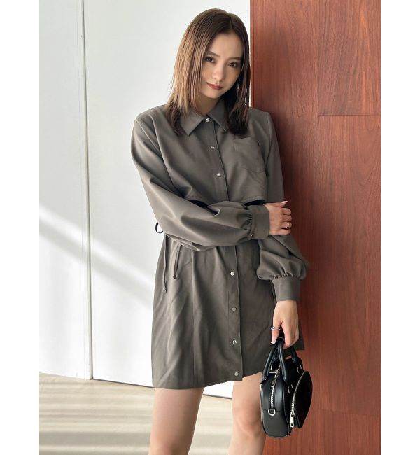 EMODA「レイヤーポケットシャツワンピース」|ワンピース|