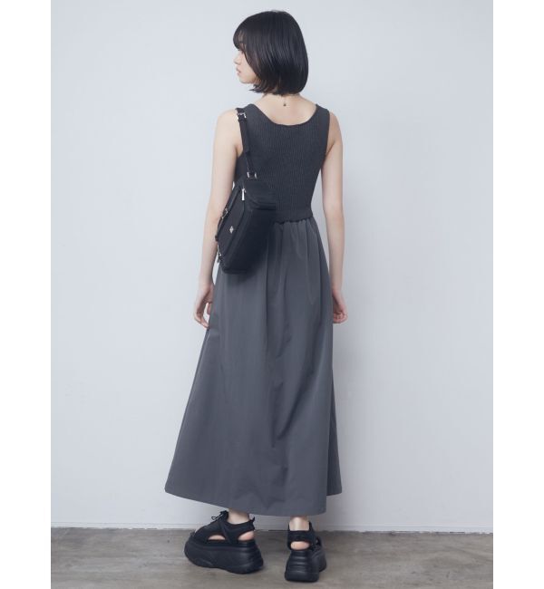 EMODA「ナイロンドッキングニットワンピース」|ワンピース|