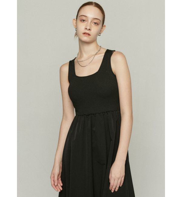 EMODA「ナイロンドッキングニットワンピース」|ワンピース|
