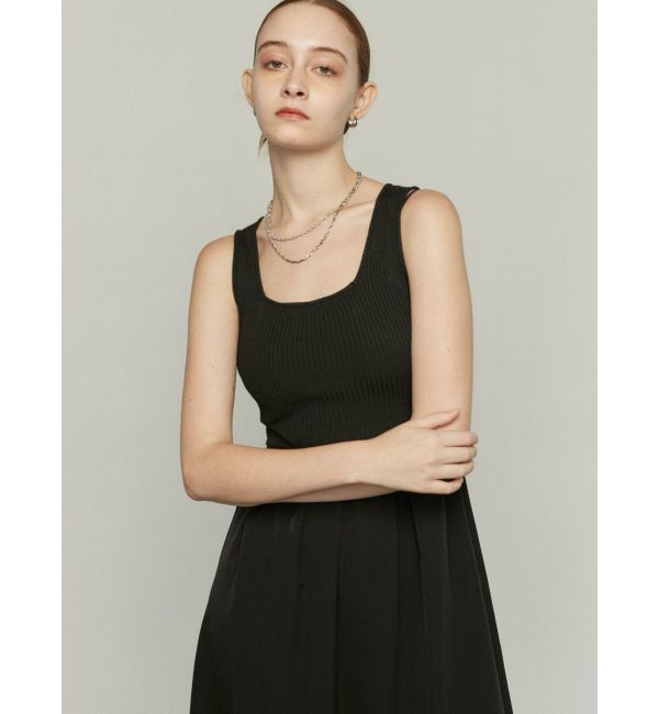 EMODA「ナイロンドッキングニットワンピース」|ワンピース|