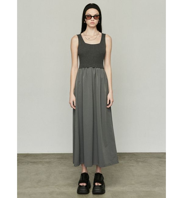 EMODA「ナイロンドッキングニットワンピース」|ワンピース|