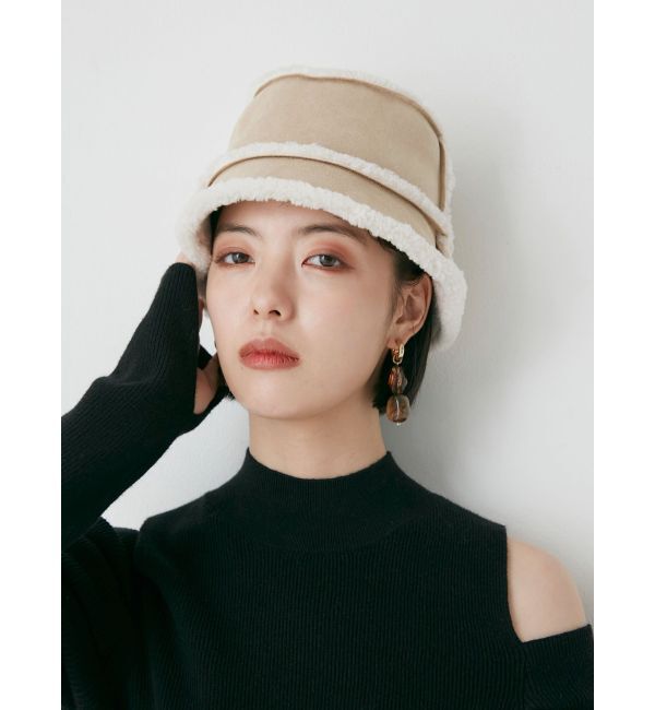 MURUA「ボア&times;フェイクムートンリバーシブルバケットハット」|ハット|