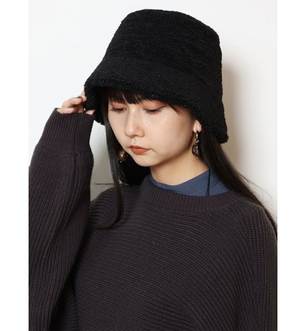 MURUA「ボア&times;フェイクムートンリバーシブルバケットハット」|ハット|