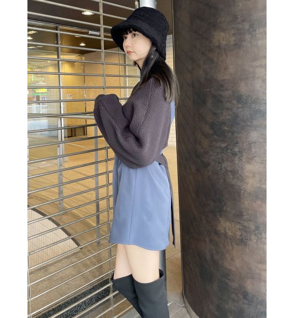 MURUA「ボア&times;フェイクムートンリバーシブルバケットハット」|ハット|