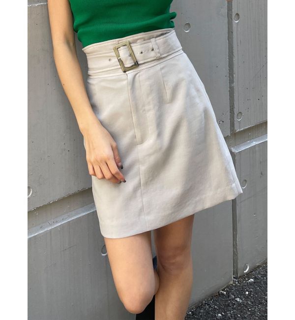 MURUA「ベーシックミニスカート」|スカート|ライトグレー