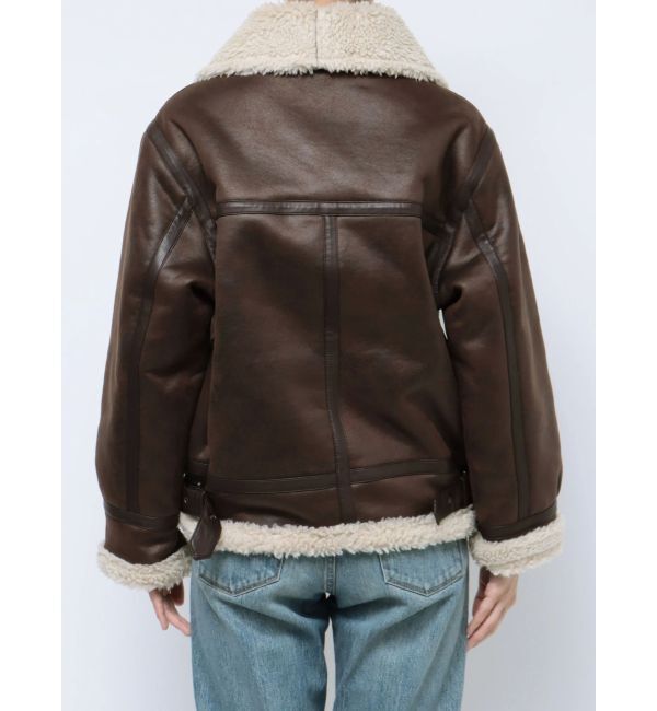 Ungrid「フェイクムートンボアブルゾン」|ブルゾン・スタジャン|