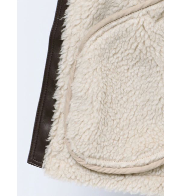 Ungrid「フェイクムートンボアブルゾン」|ブルゾン・スタジャン|