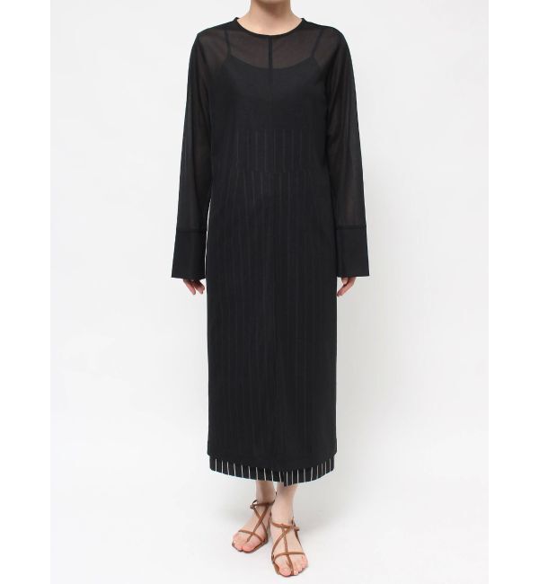 LAGUNAMOON「シアーロングスリットプルオーバー」|ニット・セーター|