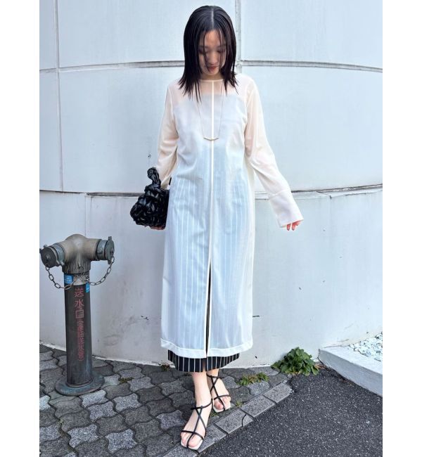 LAGUNAMOON「シアーロングスリットプルオーバー」|ニット・セーター|