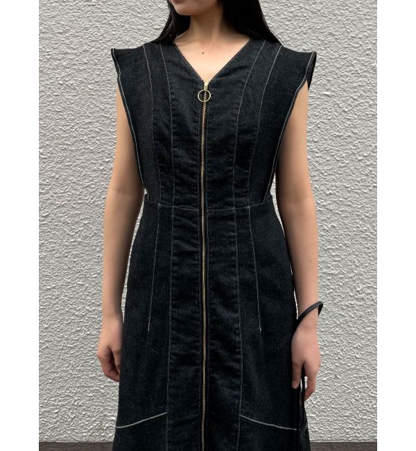 LAGUNAMOON「【Leeコラボ】フレアスリーブデニムワンピース」|ワンピース|