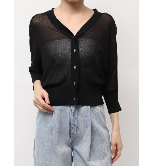 LAGUNAMOON「2WAYラメシアーカーディガン」|カーディガン|