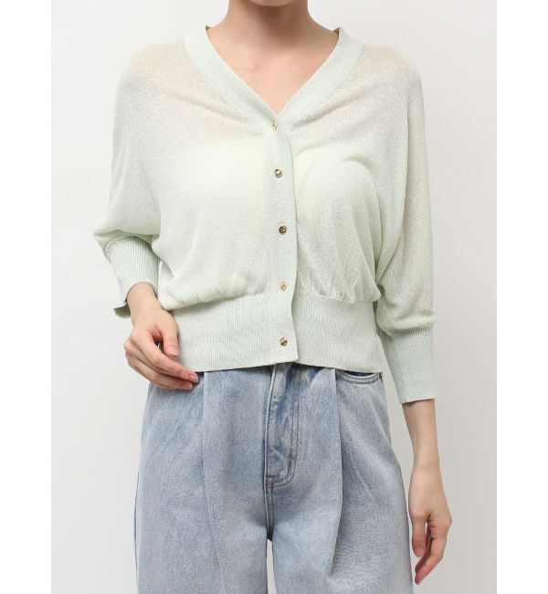 LAGUNAMOON「2WAYラメシアーカーディガン」|カーディガン|