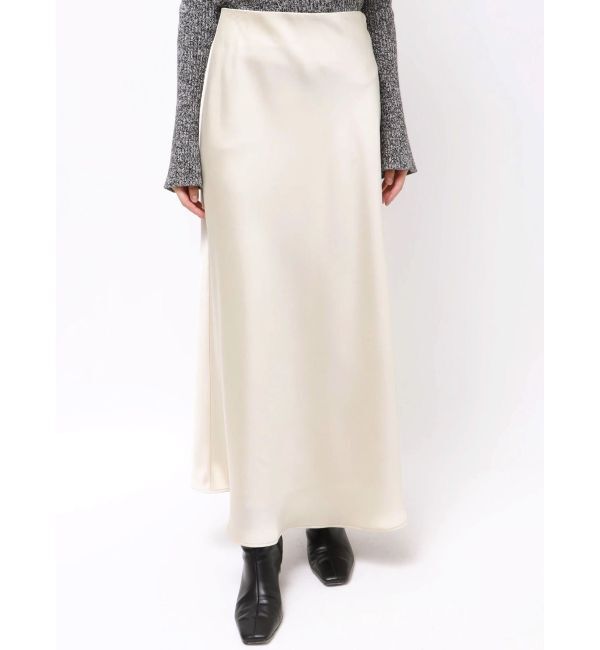 LAGUNAMOON「バイヤスサテンナロースカート」|スカート|