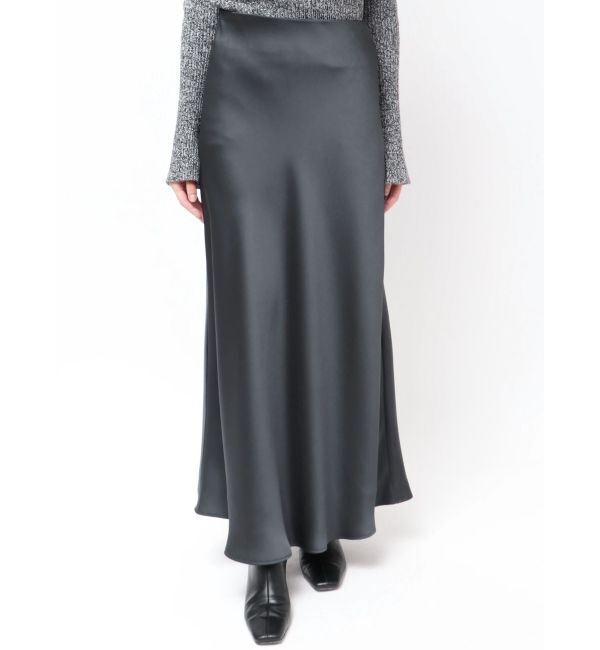 LAGUNAMOON「バイヤスサテンナロースカート」|スカート|