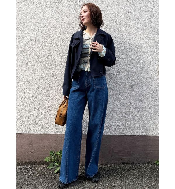 LAGUNAMOON「タックヘムトレンチライクショートブルゾン」|ブルゾン・スタジャン|